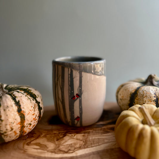 holiday edition tumbler • blue cardinals