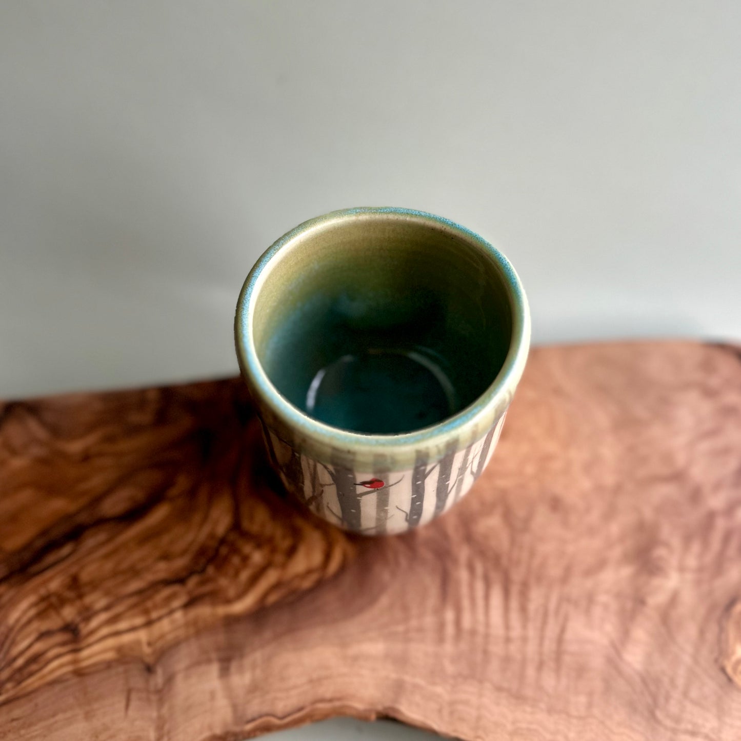 holiday edition tumbler • aqua cardinal