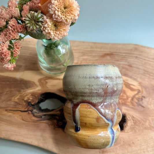 wood-fired • curvy tumbler no. 13