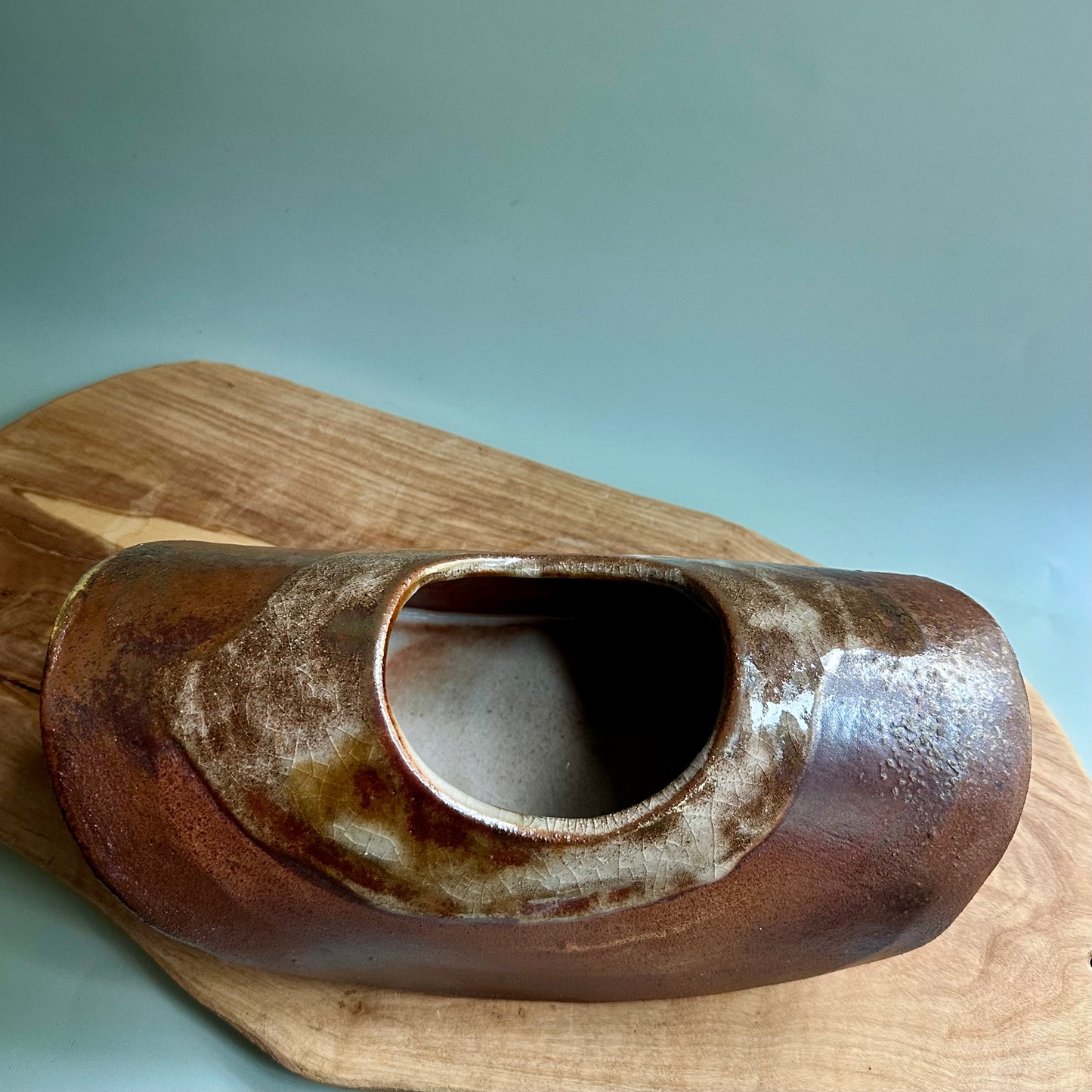 wood-fired • large wobble vase