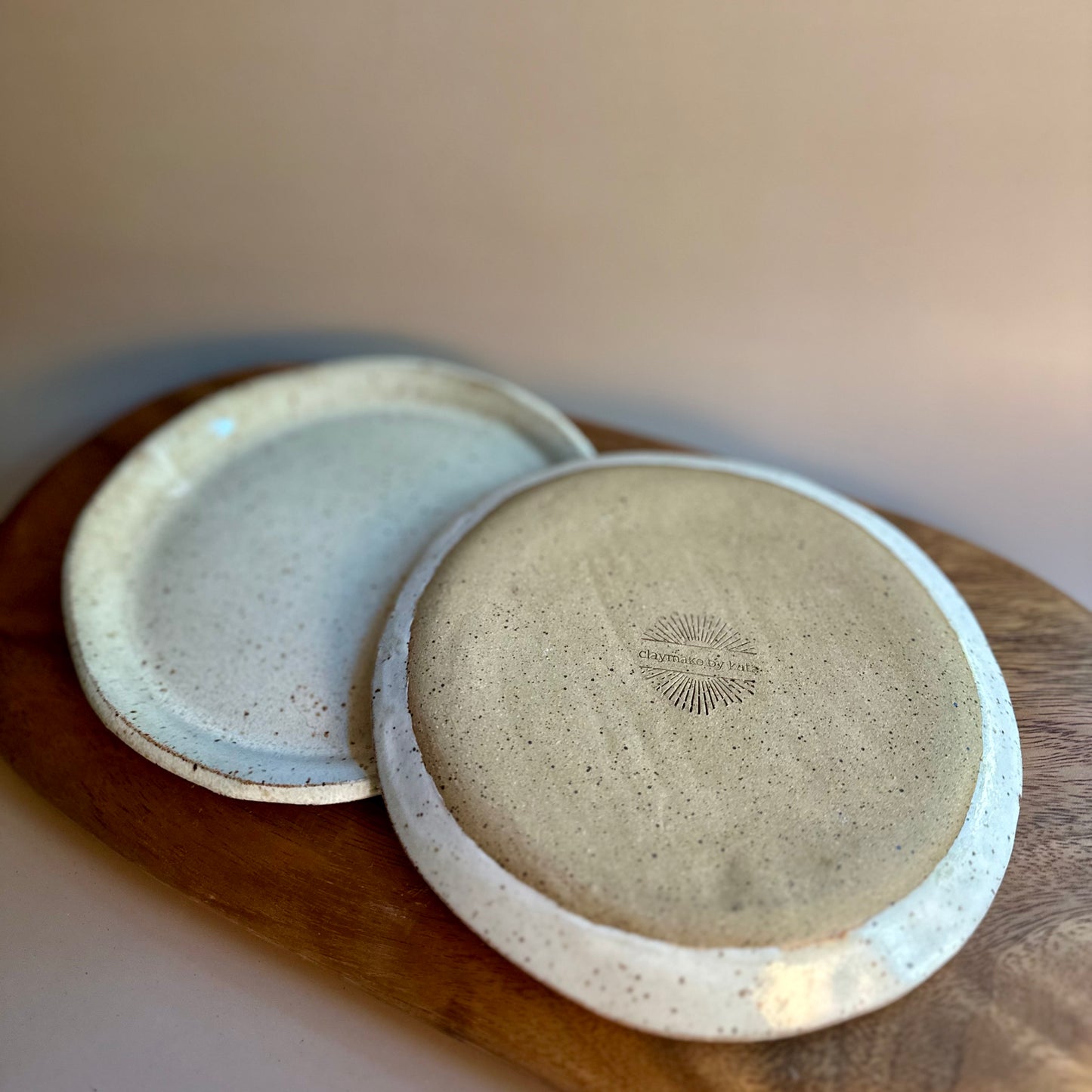 handmade serving plates • 7" set