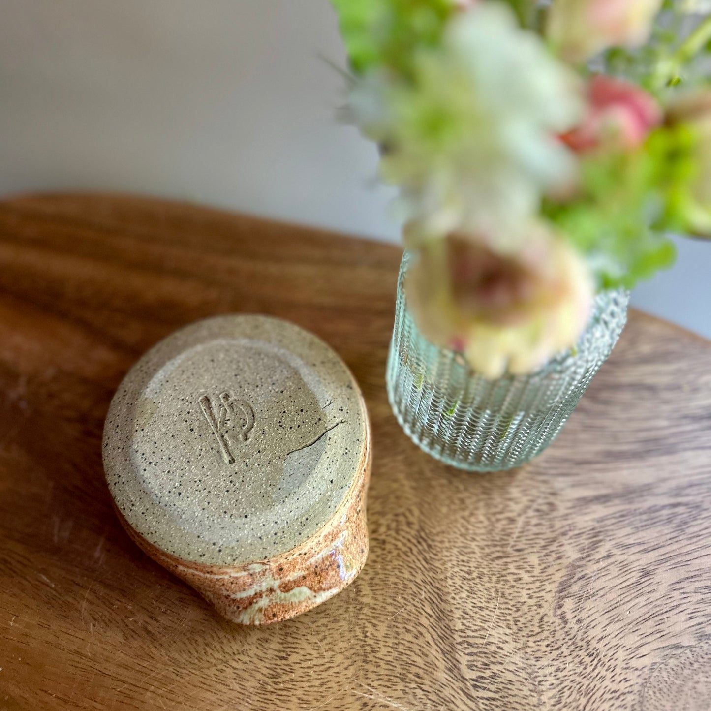 wheel-thrown spoon rest • egg