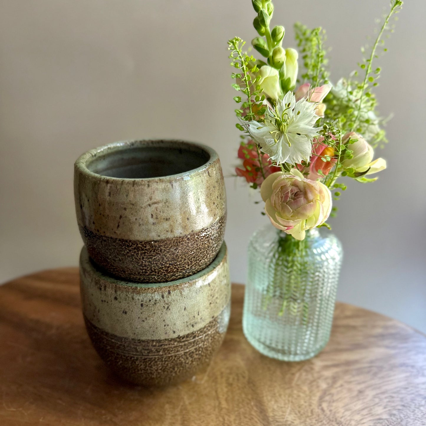 soda-fired cup • blue-ish