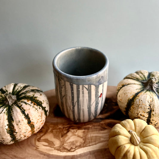 holiday edition tumbler • blue cardinal