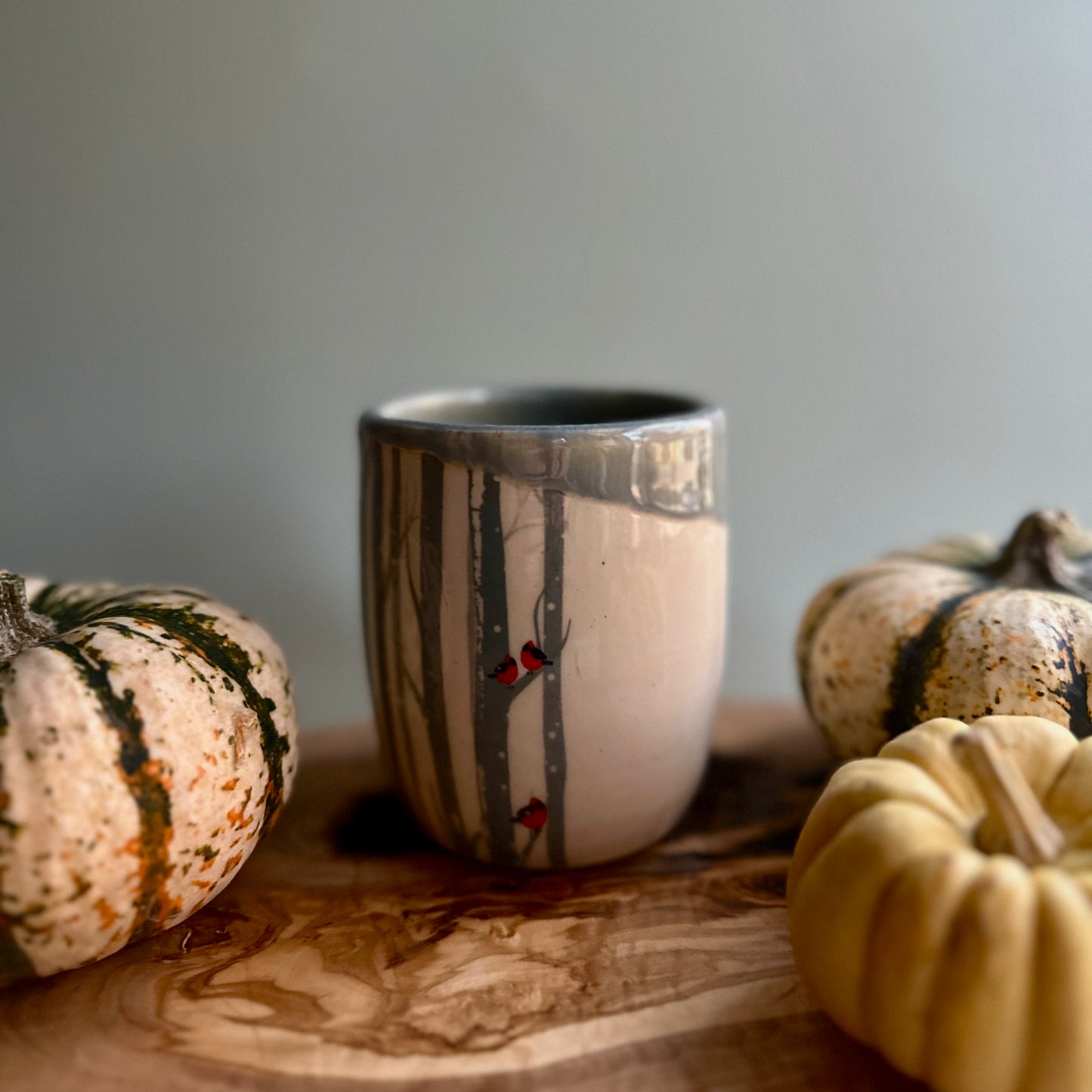 holiday edition tumbler • blue cardinals