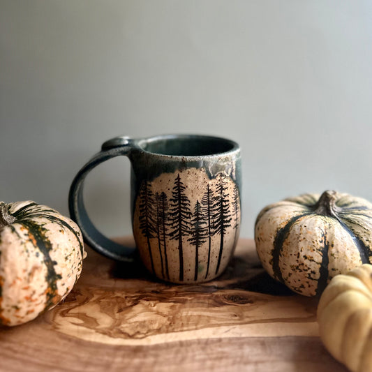 back to the trees heart mug • no. seventeen