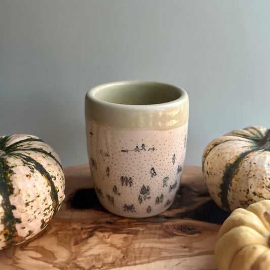 holiday scene tumbler • no. nine