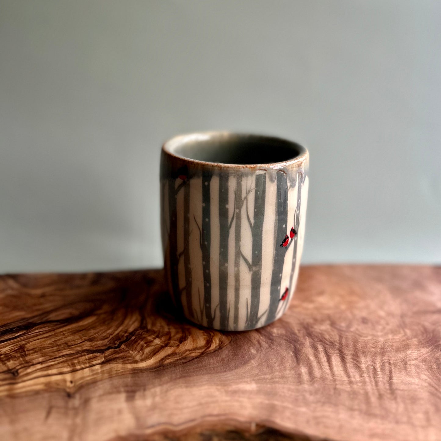 holiday edition tumbler • blue cardinals