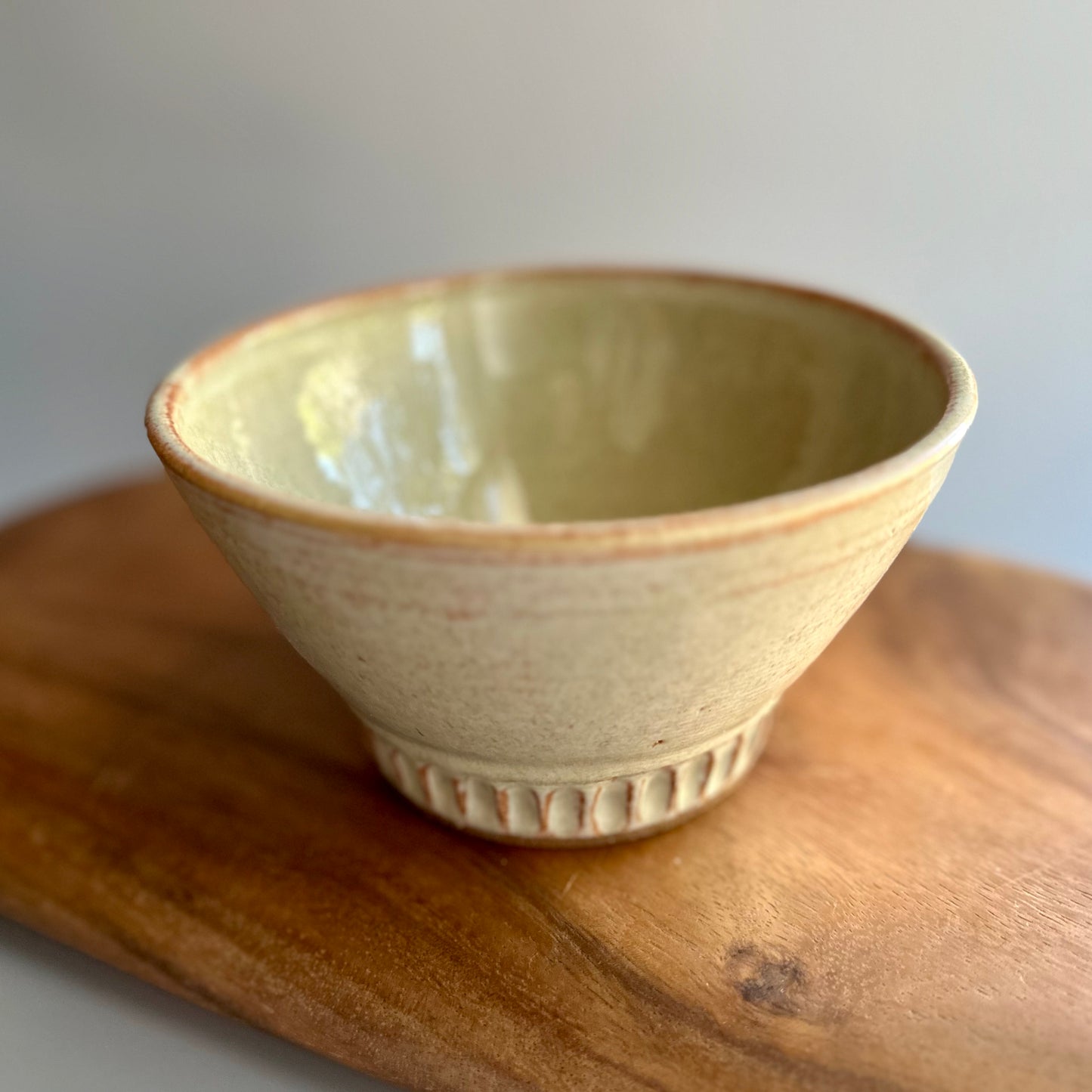 hand-carved Bowl • neutral