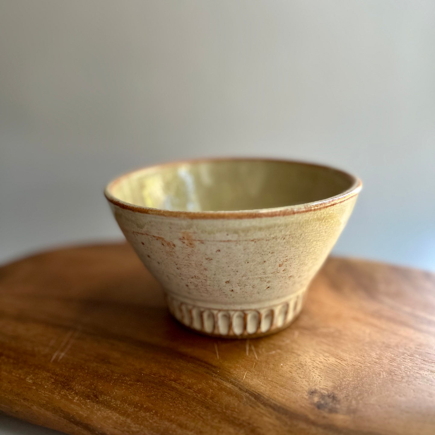 hand-carved Bowl • neutral