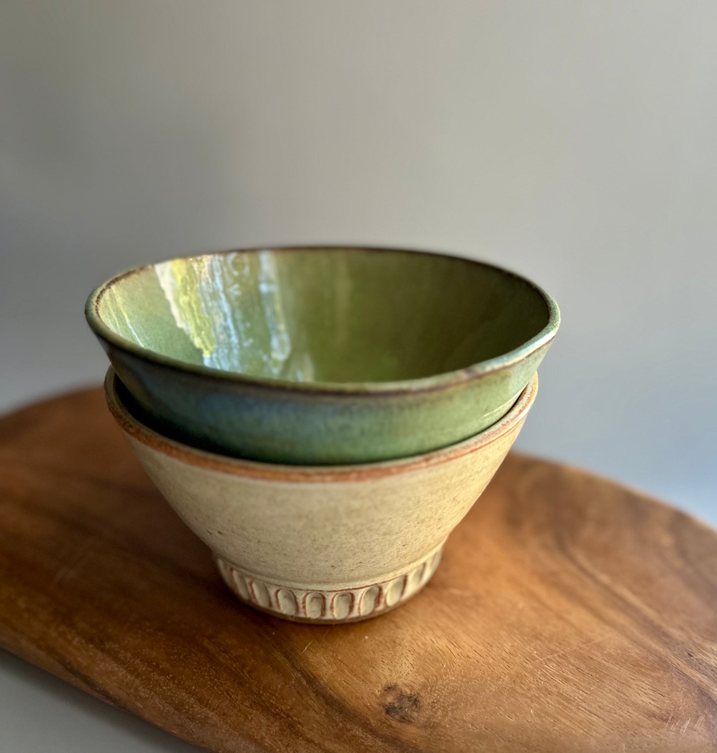 hand-carved Bowl • neutral