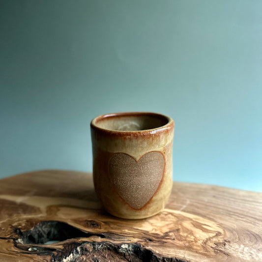 made with love tumbler • yellow