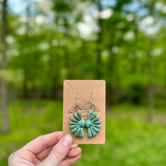made with love • sunflower earrings