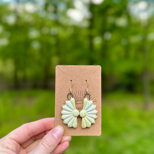 made with love • sunflower earrings
