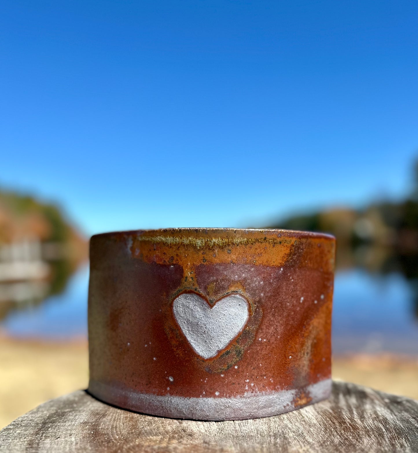 wood-fired • envelope vase