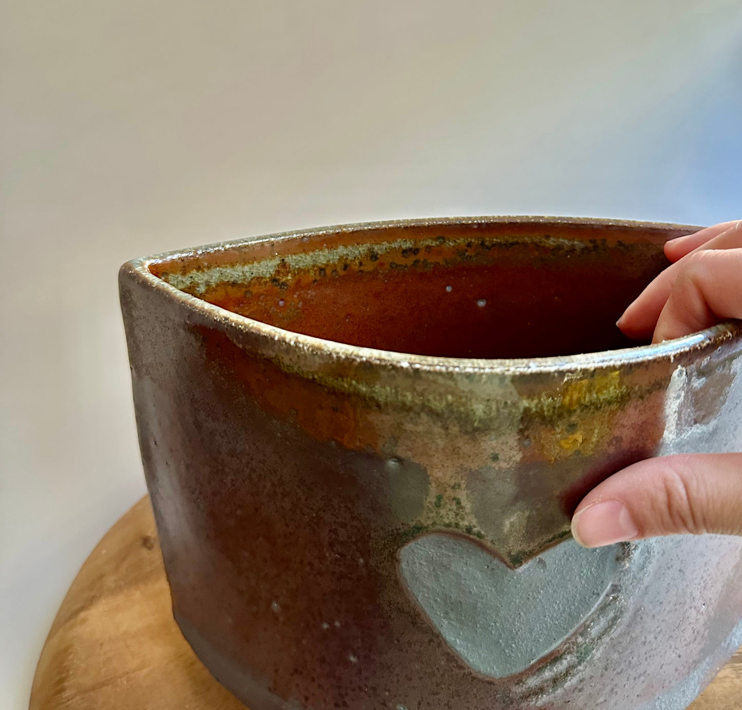 wood-fired • envelope vase