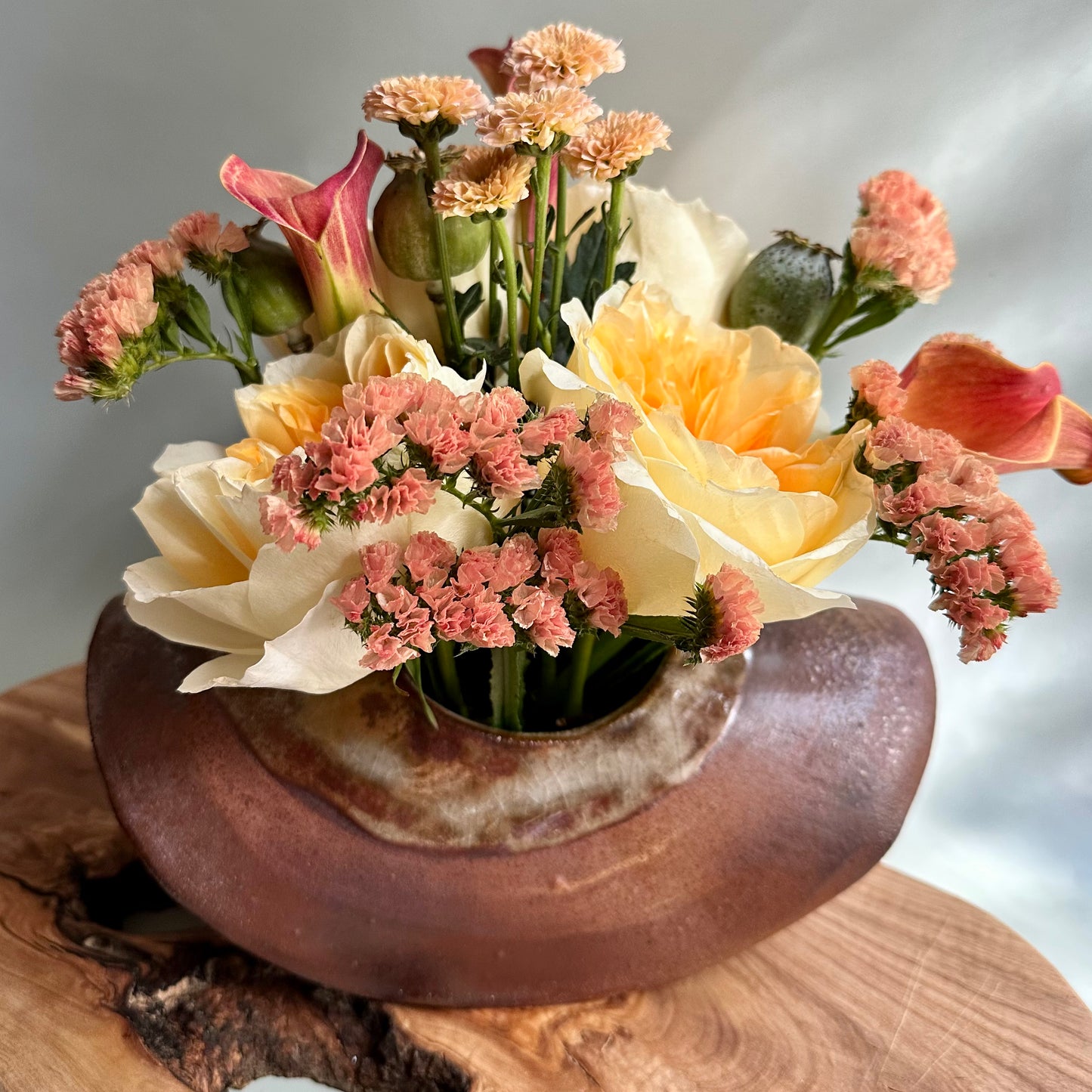wood-fired • large wobble vase