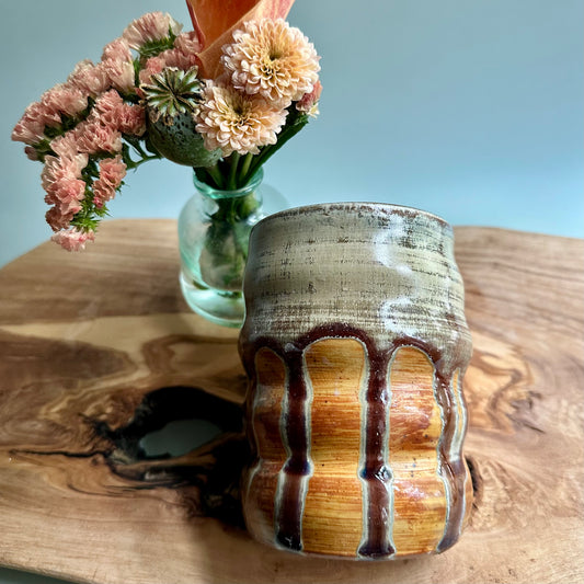 wood-fired • curvy tumbler no. 11