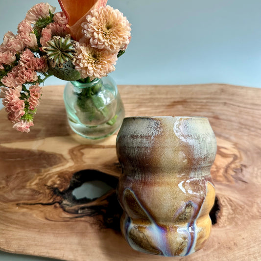 wood-fired • curvy tumbler no. 13