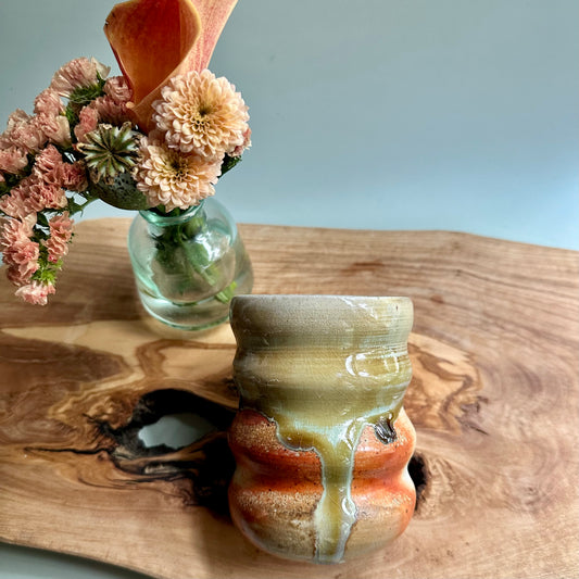 wood-fired • curvy tumbler no. 12
