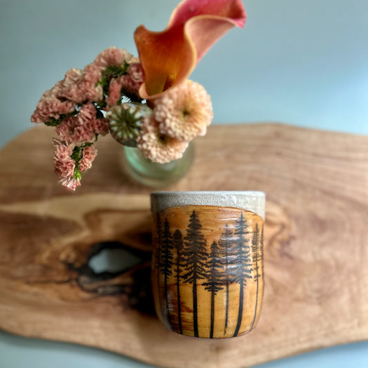 wood-fired • treeline tumbler no. 16