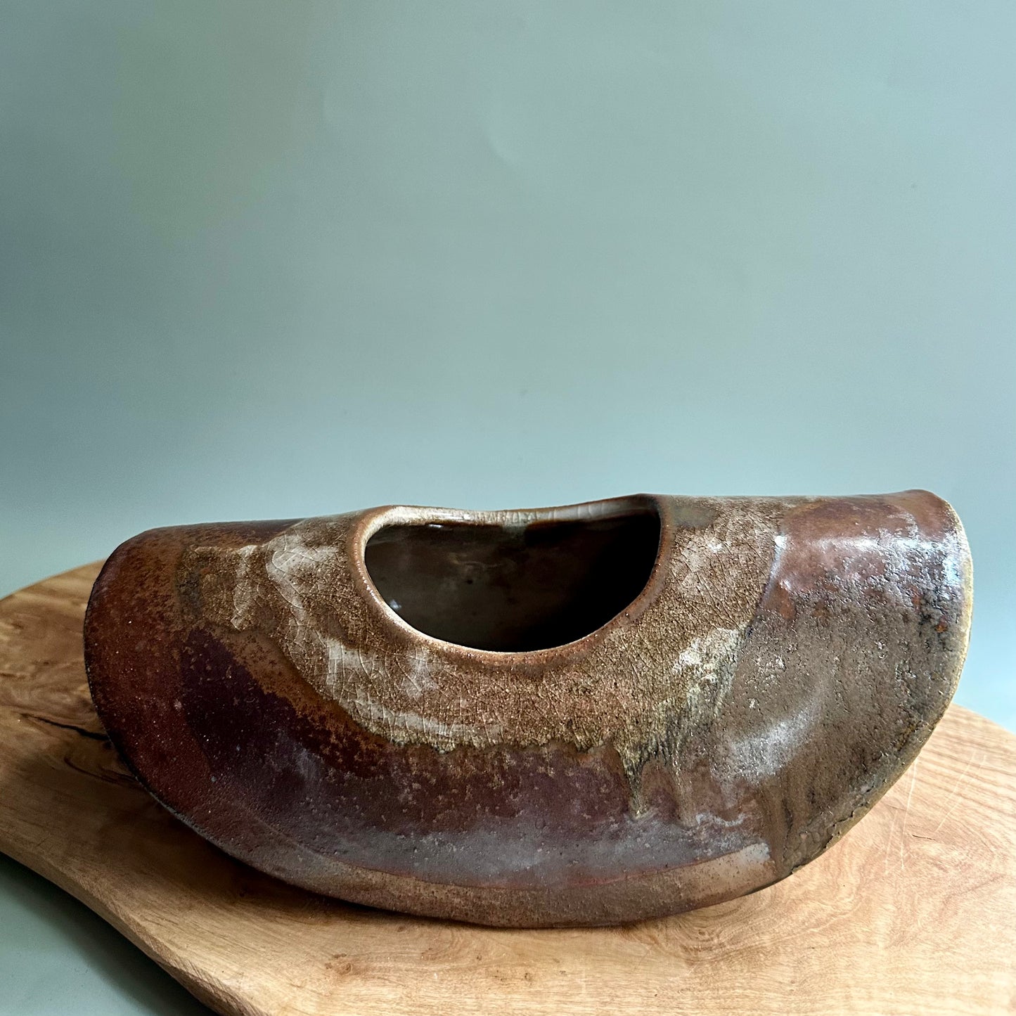 wood-fired • large wobble vase