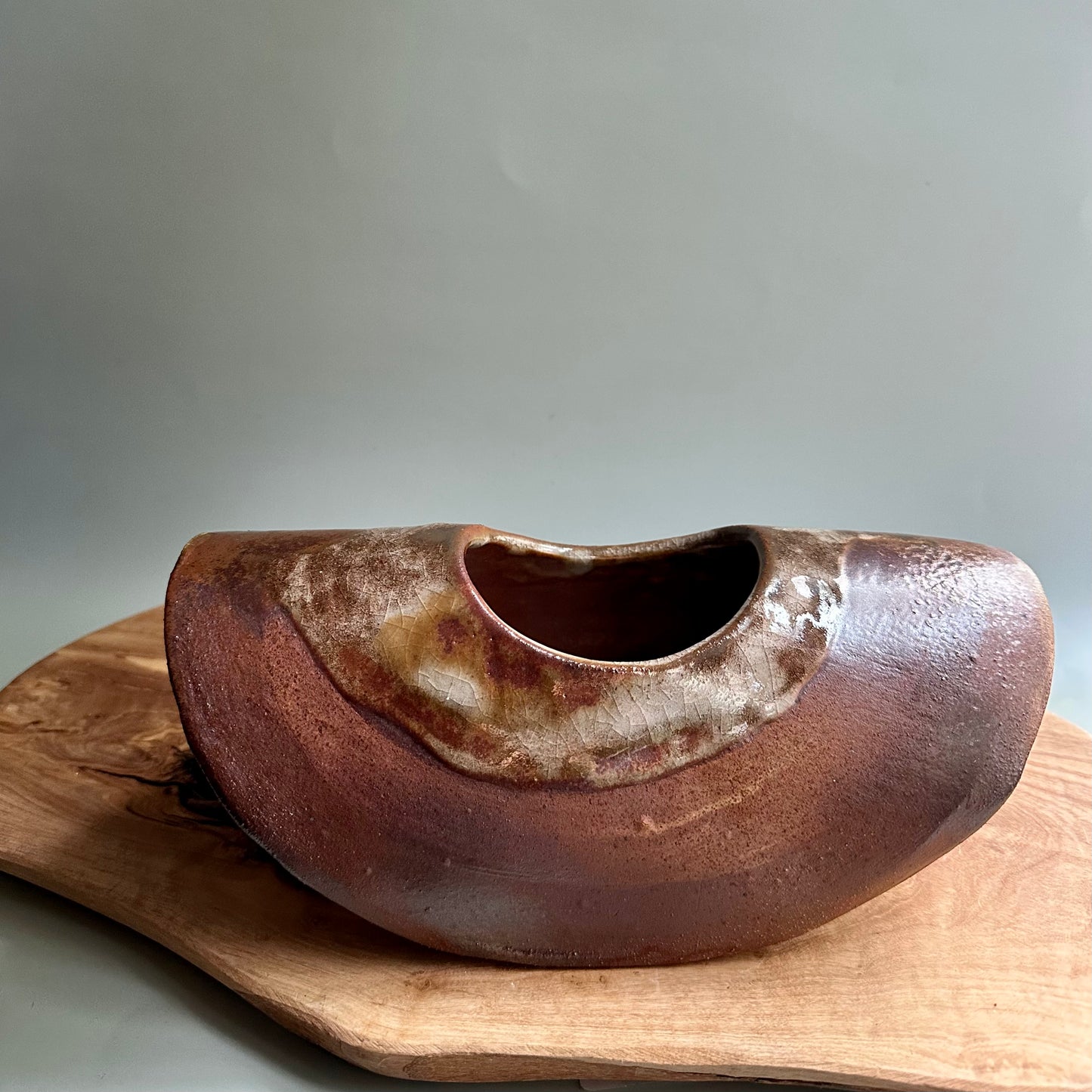 wood-fired • large wobble vase