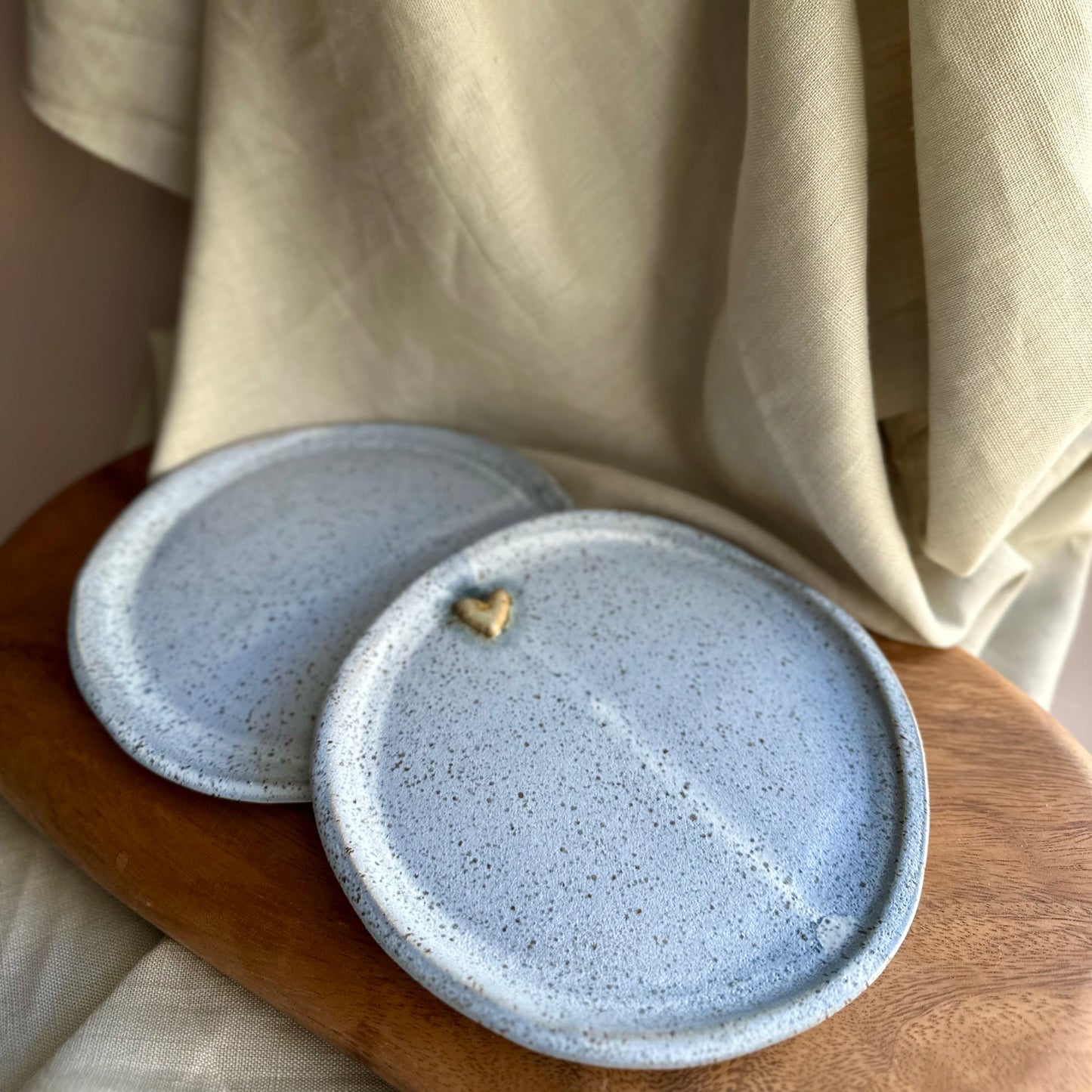 handmade serving plates • 6.5" set