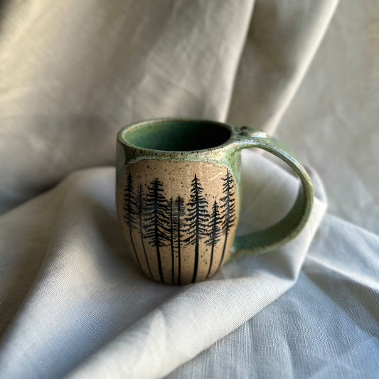 back to the trees heart mug • no. one