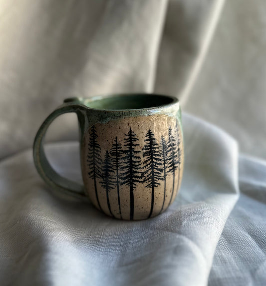 back to the trees heart mug • no. three