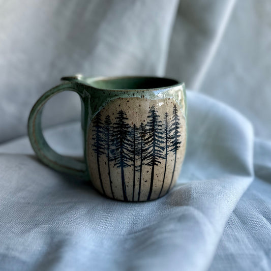 back to the trees heart mug • no. four