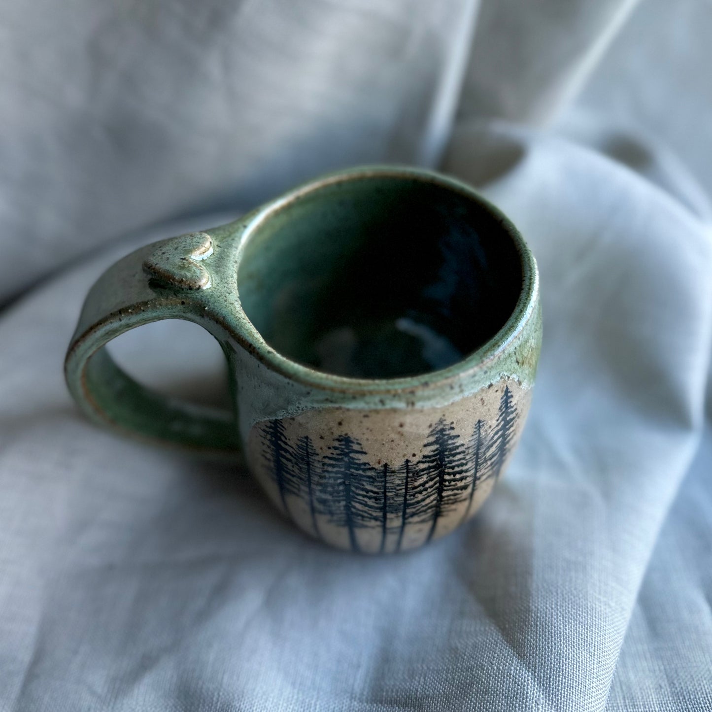 back to the trees heart mug • no. four