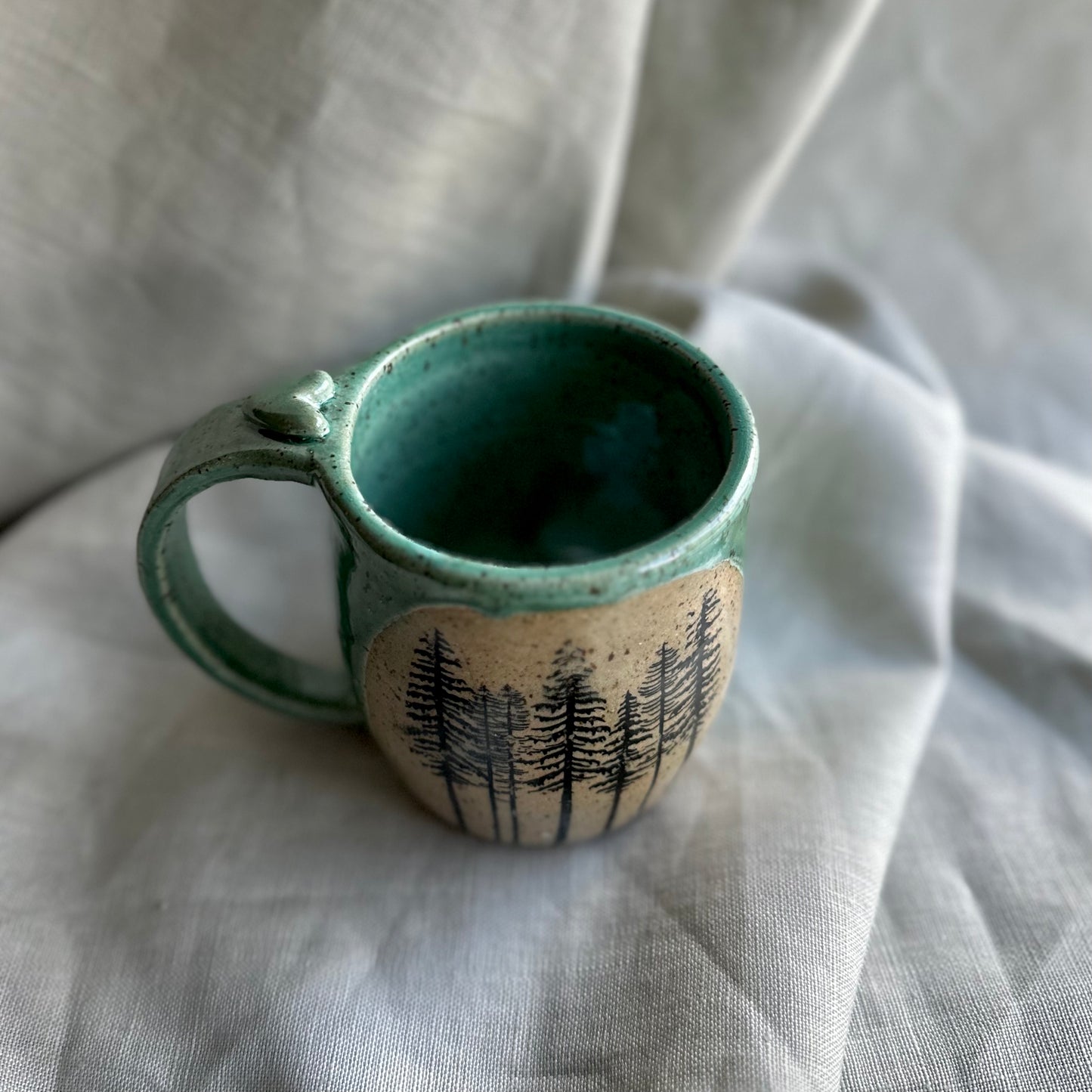 back to the trees heart mug • no. five