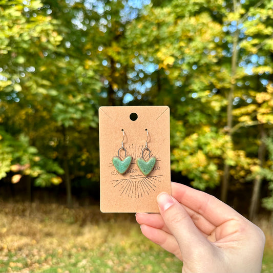 made with love • heart earrings