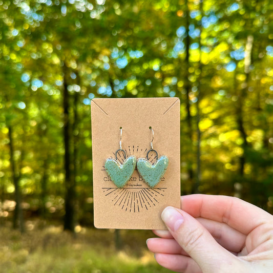 made with love • heart earrings