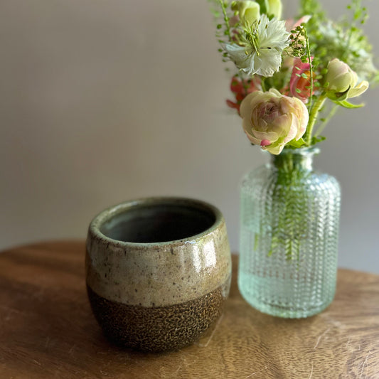 soda-fired cup • blue-ish