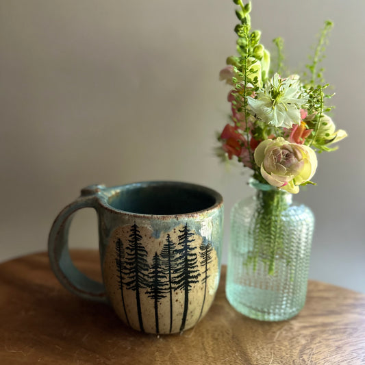 back to the trees heart mug • no. nine
