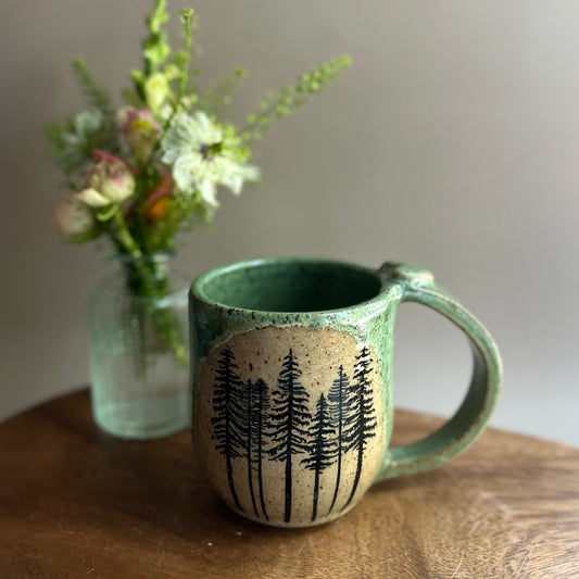 back to the trees heart mug • no. six