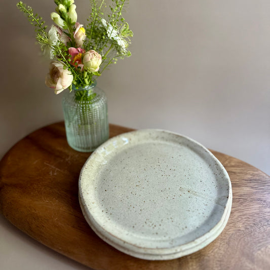 handmade serving plates • 7" set