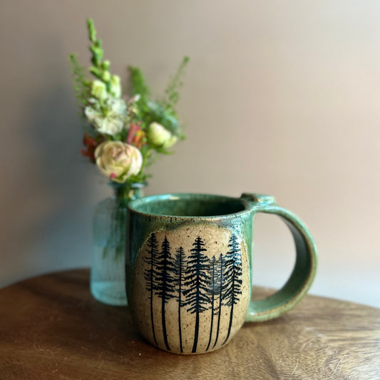 back to the trees heart mug • no. eight